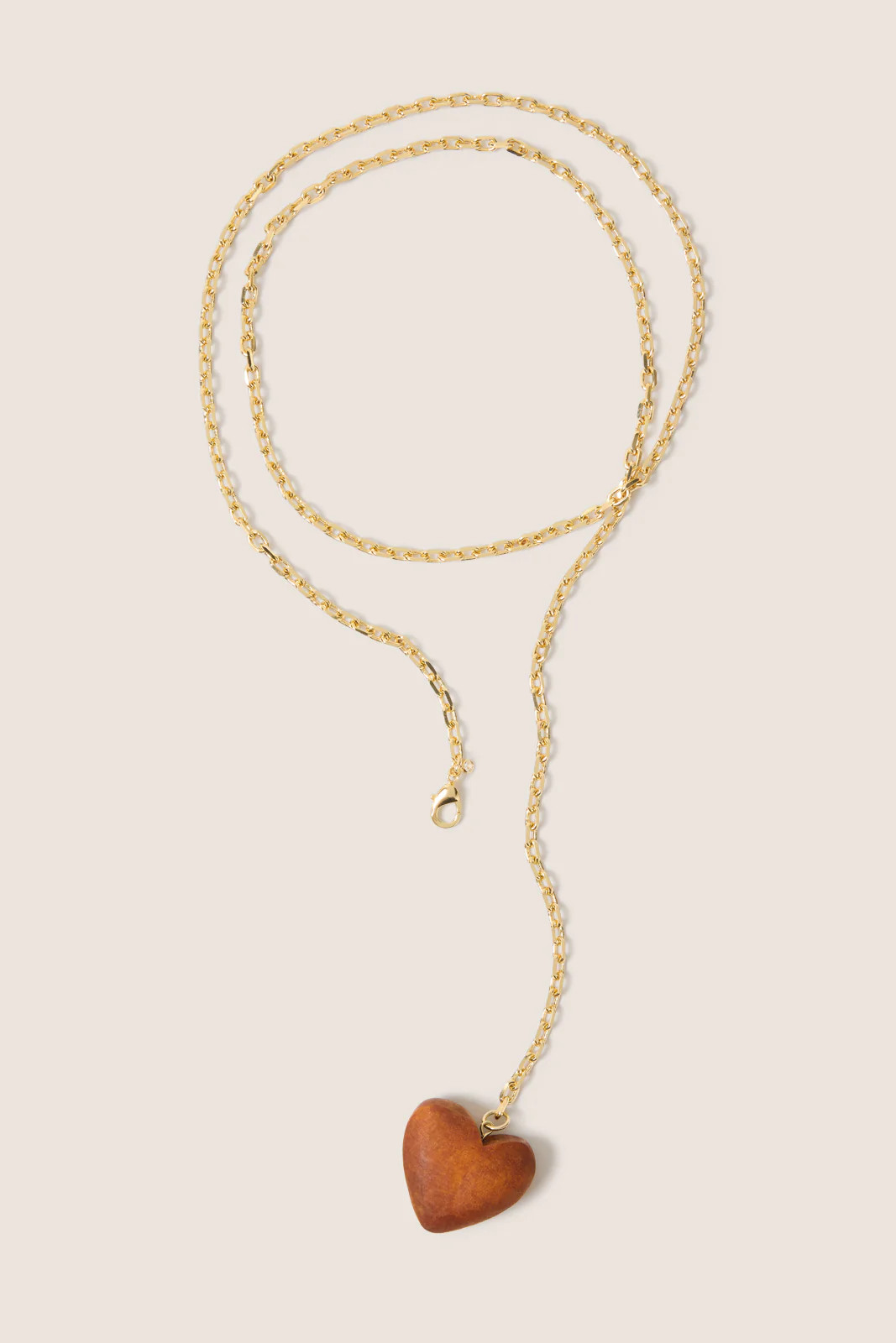 Carina Wood Heart Necklace | Evereve