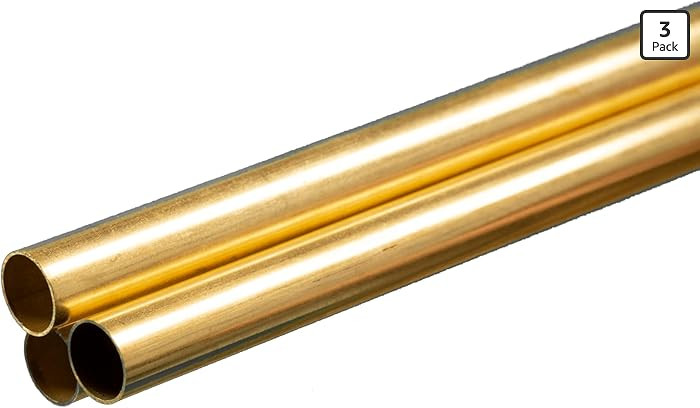 K&S Precision Metals Round Brass Tube 1153 – 3/8" OD x 0.014" Wall x 36" Long – DIY Crafts, P... | Amazon (US)