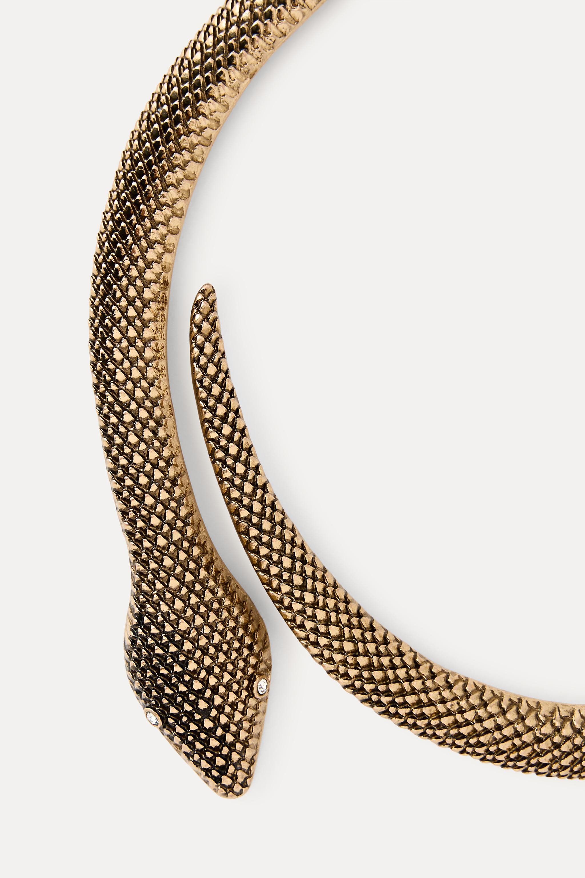 SNAKE CHOKER NECKLACE | Zara US