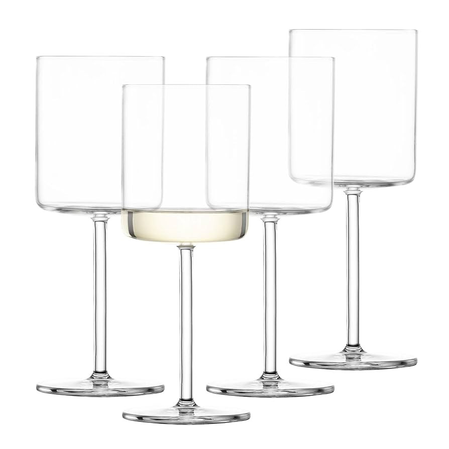 SCHOTT ZWIESEL Modo White Wine Glass (Set of 4), Straight-Lined Wine Glasses for White Wine, Dish... | Amazon (US)