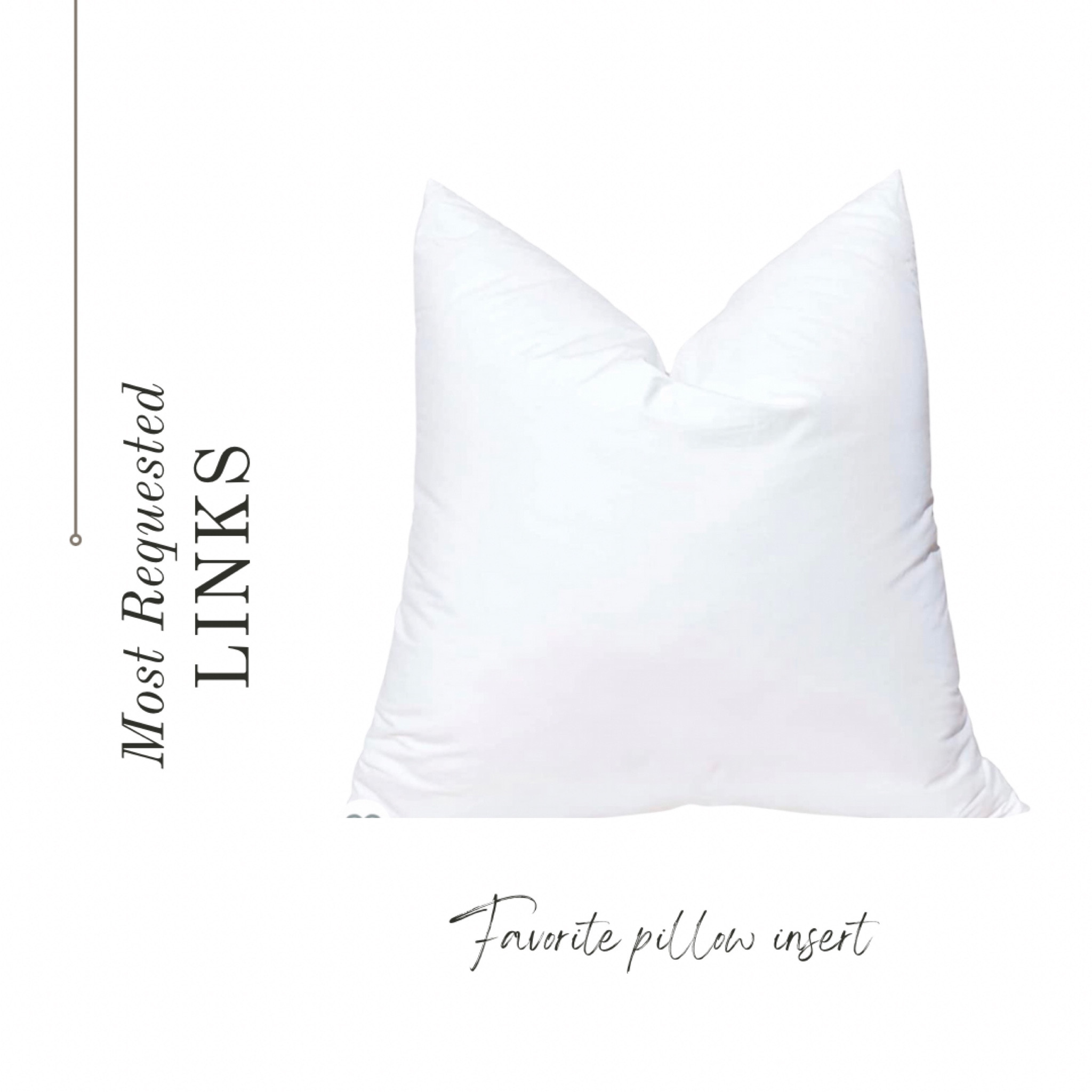 The best pillow insert, comes in a ton of different sizes. Great down alternative insert 

#LTKunder50 #LTKFind #LTKhome