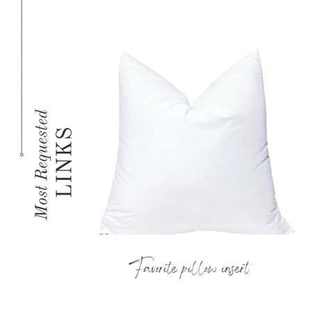 The best pillow insert, comes in a ton of different sizes. Great down alternative insert 

#LTKunder50 #LTKFind #LTKhome