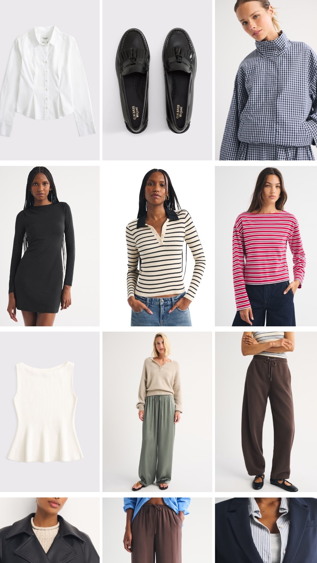 Abercrombie new arrivals! All bottoms come in short regular & tall inseams