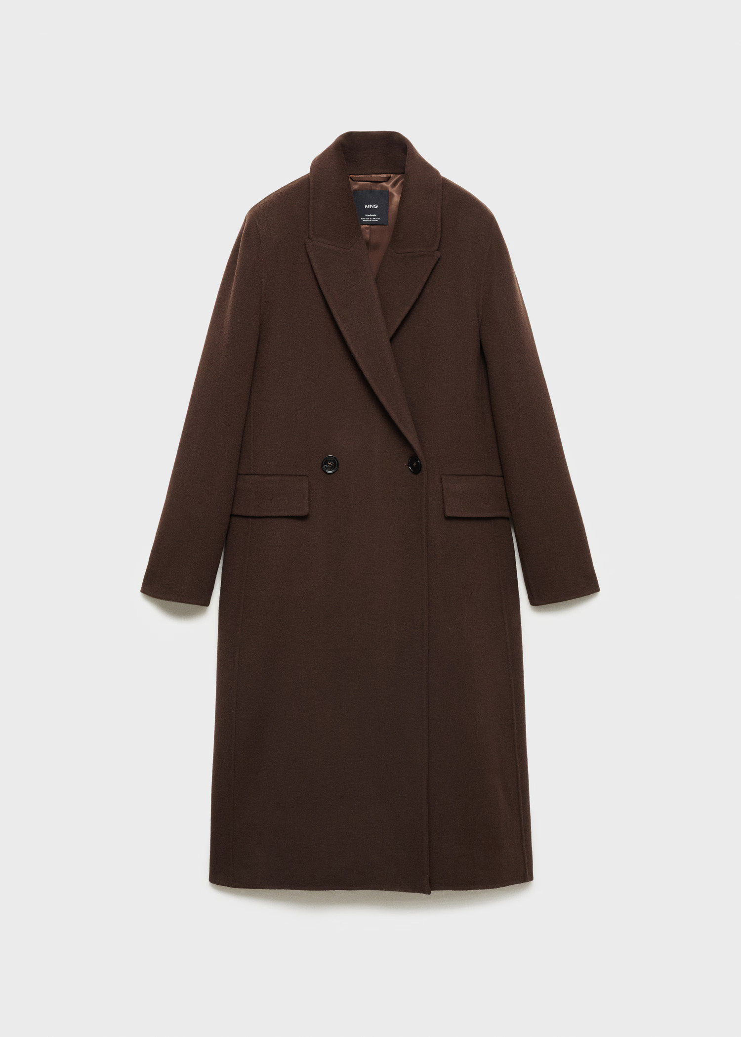 Wool coat with fringed scarf - Women | MANGO USA | Mango (US/MX/AU)