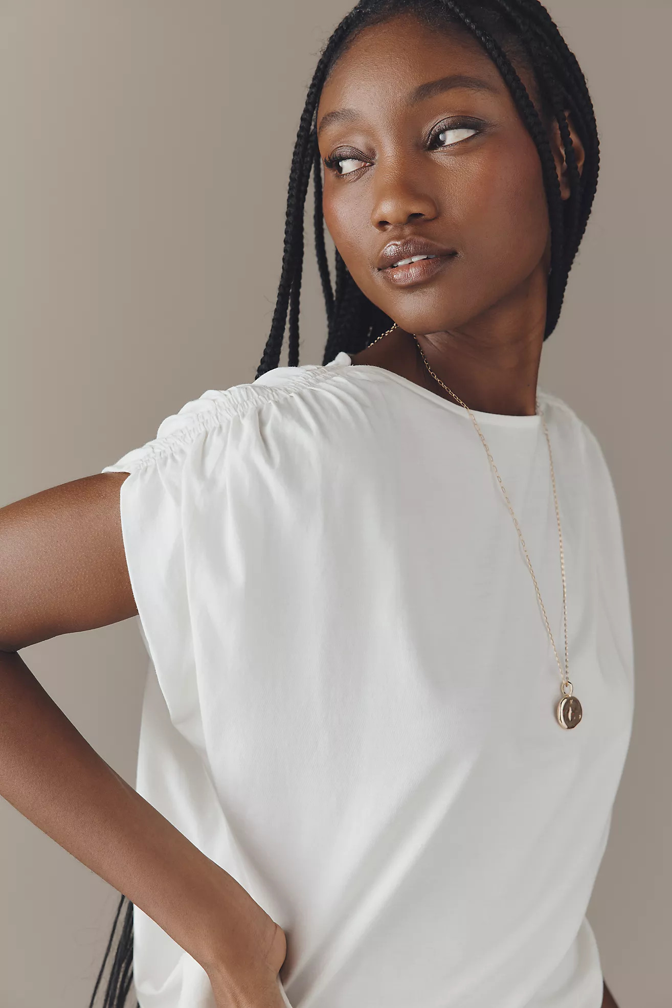 Nation Los Angeles Cotton Rebecca Boat-Neck Top | Anthropologie (US)