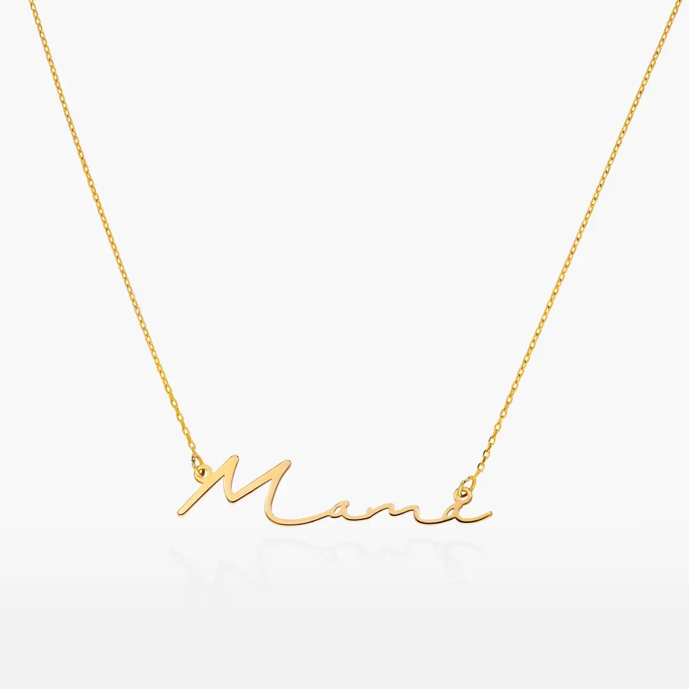 Mon Petit Name Necklace - Gold Plated | Oak & Luna (US)