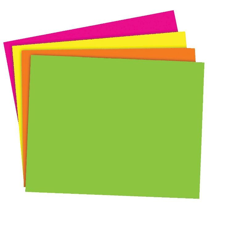 School Smart Poster Board, 11 x 14 Inches, Assorted Neon Colors, pk of 25 | Target