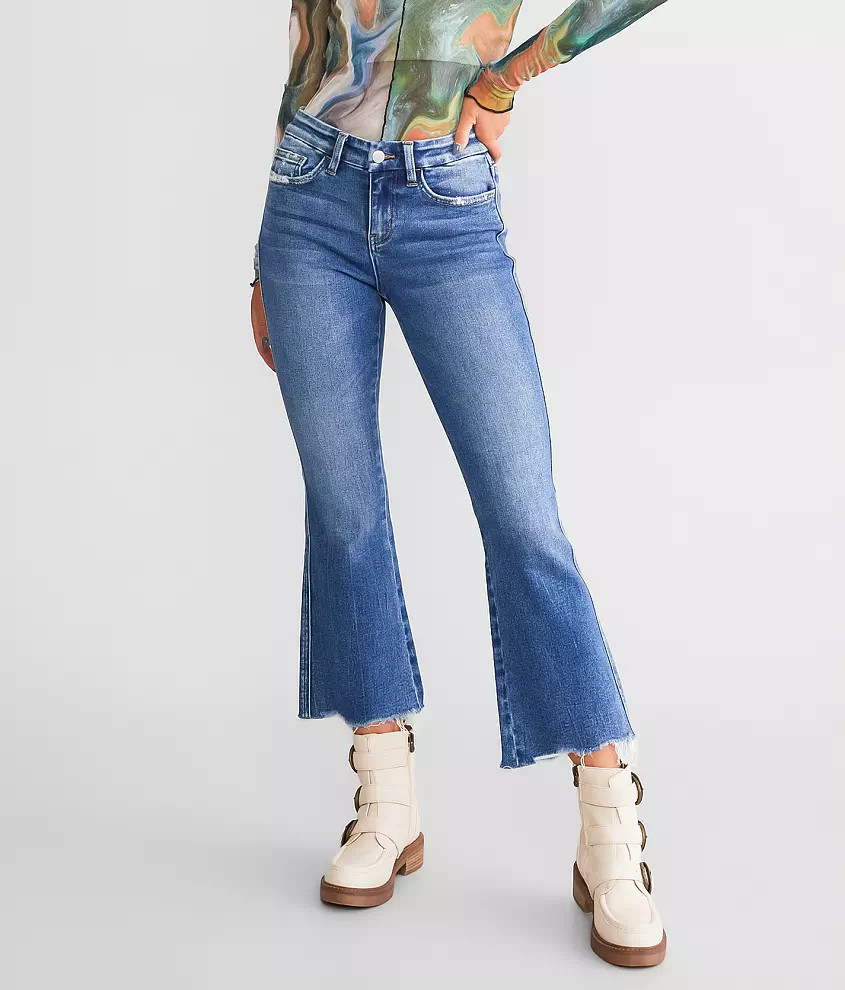 Mid-Rise Cropped Flare Stretch Jean | Buckle