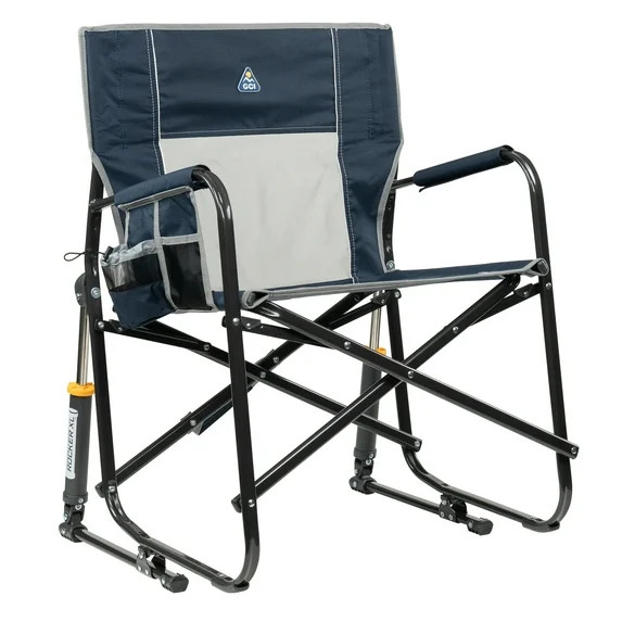 GCI Outdoor Freestyle Rocker XL Oversized Foldable Rocking Camp Chair, Indigo | Walmart (US)