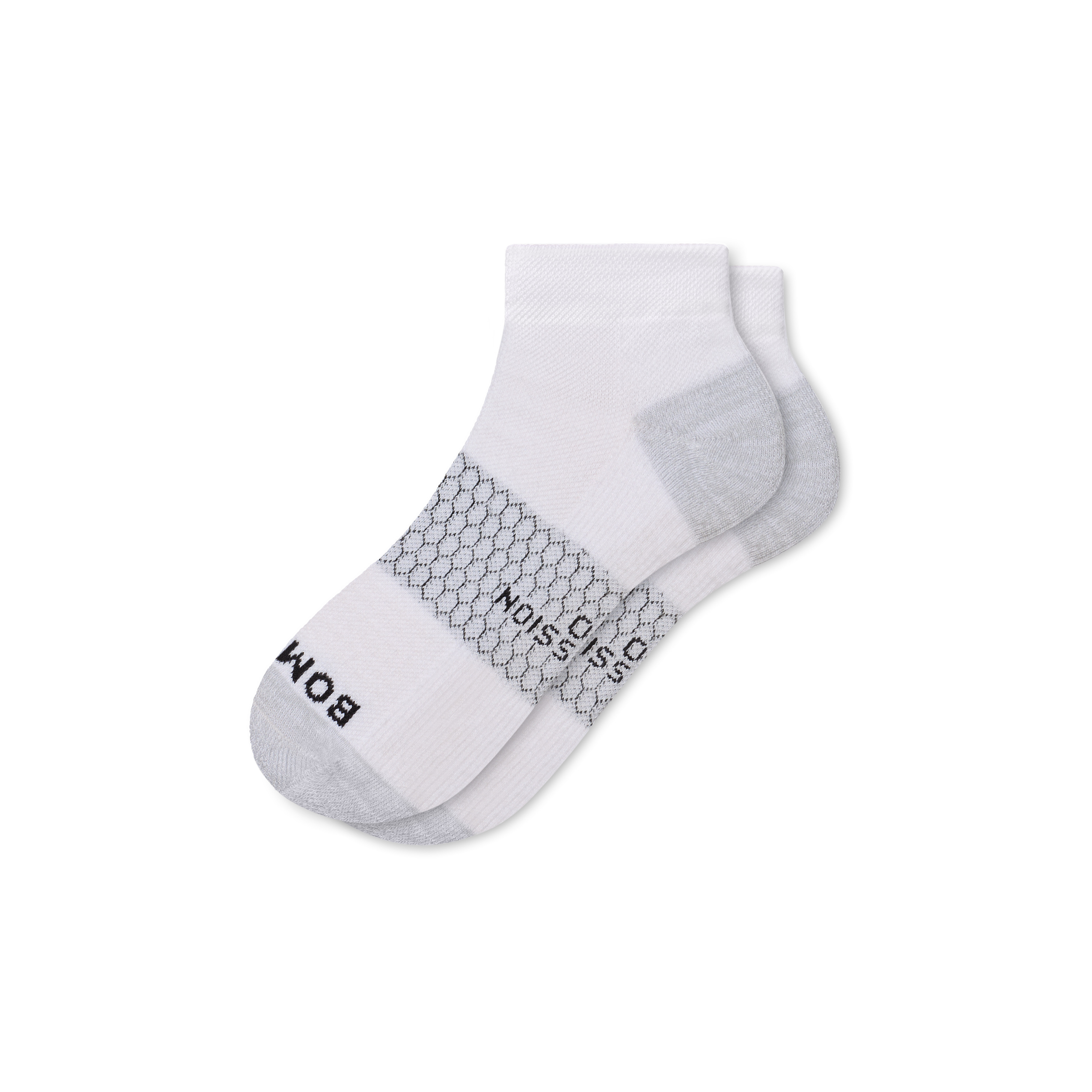 Women's Firm Compression Ankle Socks - White - Medium - Cotton Blend - Bombas | Bombas