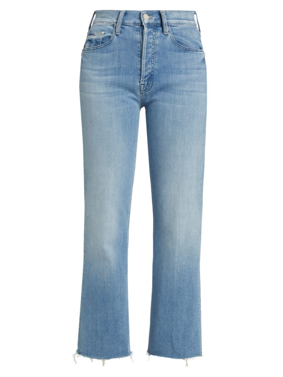 The Tripper High-Rise Frayed Ankle Jeans | Saks Fifth Avenue