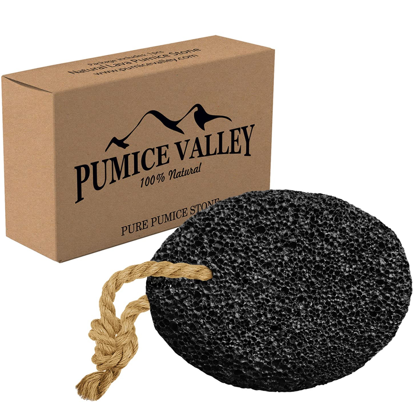 Pumice Stone - Natural Earth Lava Black - Callus/Corn Remover for Feet Heels and Palm - Pedicure ... | Amazon (US)
