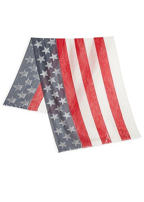 Burnout USA Flag Scarf | Saks Fifth Avenue