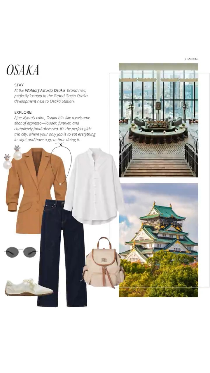 The ultimate girls’ trip—Japan edition 🇯🇵✨

Tokyo, Hakone, Kyoto, Osaka… a perfectly paced itinerary that blends city energy, quiet luxury, culture, and unforgettable food. Think cherry blossoms, private onsens, beautiful hotels, and moments you’ll be talking about for years.

Sharing the looks I’d pack for it all—polished, comfortable, and photo-ready for every stop. Save this for travel inspo and tap to shop. 🤍#JapanTravel #GirlsTrip #LuxuryTravel #TravelStyle #OutfitInspo #LTKFinds
 

 

#LTKTravel #LTKootd #LTKOver40 #LTKTravel