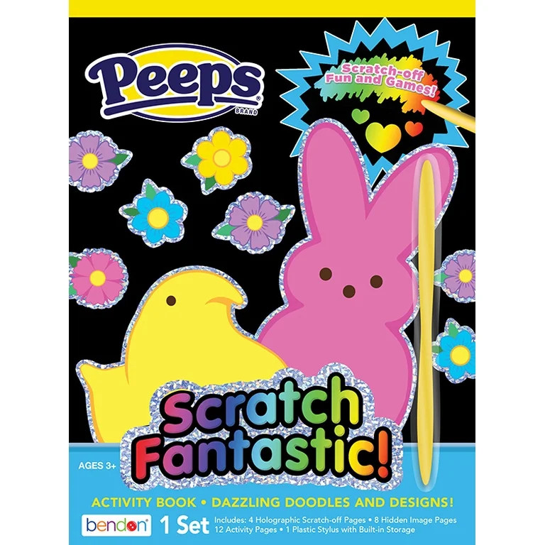 PEEPS Easter Scratch Fantastic 24 Page Activity Book, Paperback by Bendon | Walmart (US)