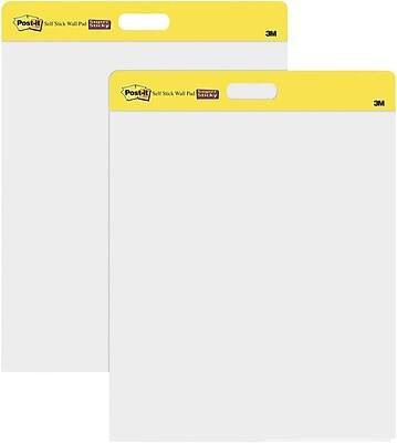 Post-it - Super Sticky Wall Easel Pad, 20"" x 23"", 20 Sheets/Pad, 2 Pads/Pack - White | Best Buy U.S.