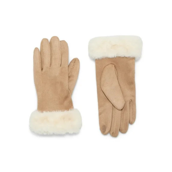 Time and Tru Faux Suede Gloves | Walmart (US)