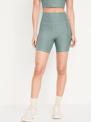 Extra High-Waisted Cloud+ Biker Shorts -- 6-inch inseam | Old Navy (US)