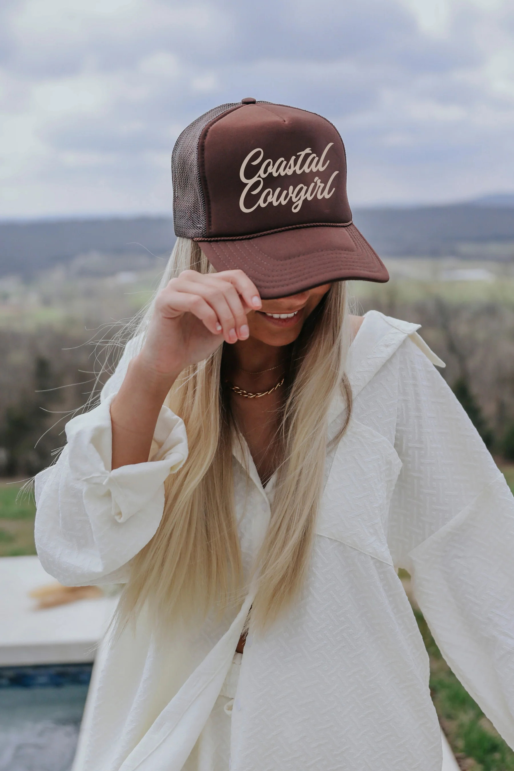 charlie southern: coastal cowgirl trucker hat | RIFFRAFF