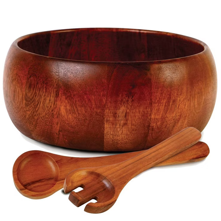 Gibson Home 67oz 3pk Wood Laroda Salad Bowls | Target