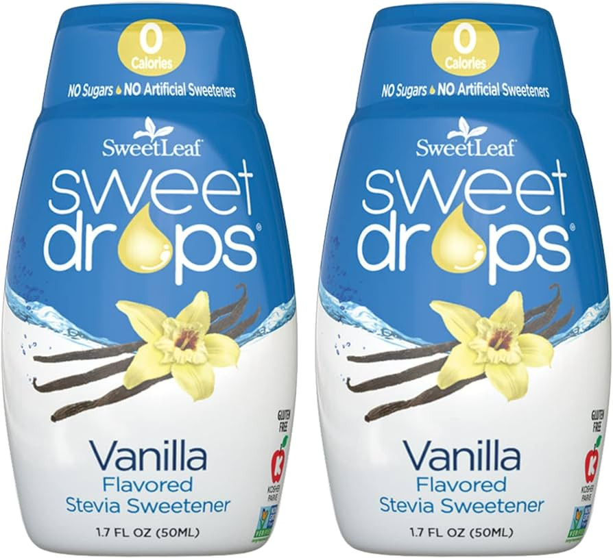 SweetLeaf Sweet Drops Vanilla Stevia Liquid Sweetener - Flavor Foods, Keto Coffee with Sugar Free... | Amazon (US)