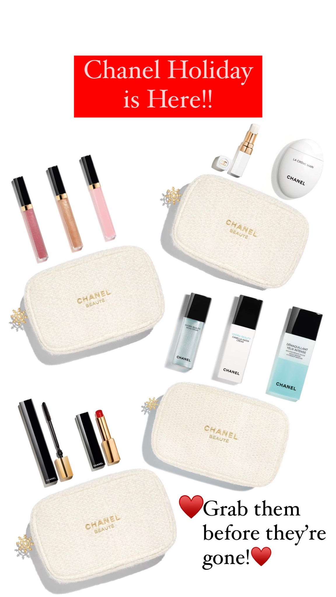 These Chanel Holiday sets sell out fast! Grab one for you and a friend or family member too! The packaging this year is gorgeous! 

#LTKHoliday #LTKSeasonal #LTKGiftGuide