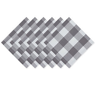 Design Imports Set of 6 Buffalo Check Napkins | QVC