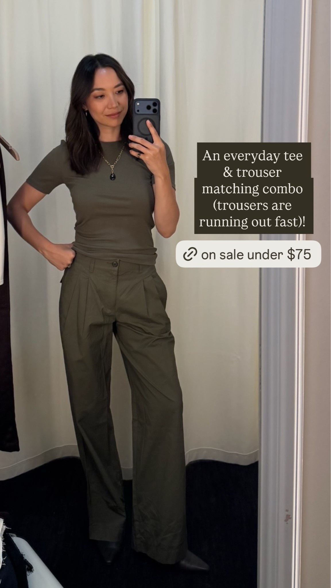 25% off for insiders at Madewell — sale ends 9/27 

Top - xs 
Trousers — green is sold out, but available in khaki, I’m wearing the regular length (I’m 5’4”) 

Fall outfit / monochrome outfit / style over 30

#LTKootd #LTKSaleAlert