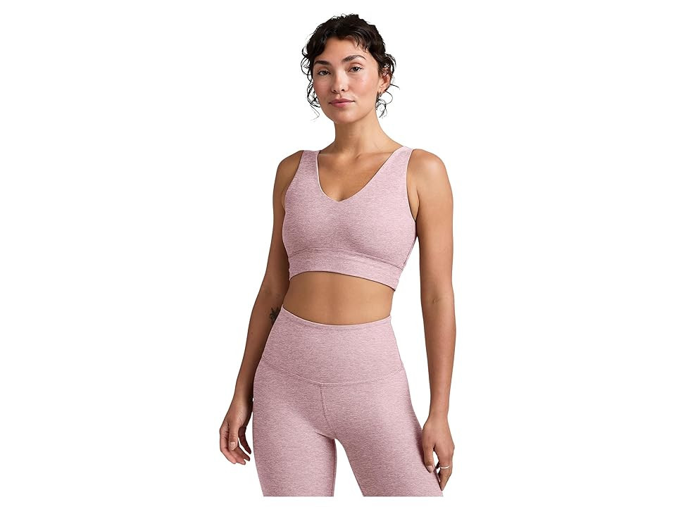 Beyond Yoga Spacedye Good Day Long Line Bra Women's Bra Blush Blooms Heather : MD, Elastane/Polyester | Zappos