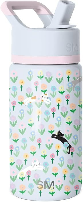 Simple Modern Kids Summit Water Bottle with Straw Lid | 14oz Stainless Steel Cup Insulated Tumble... | Amazon (US)
