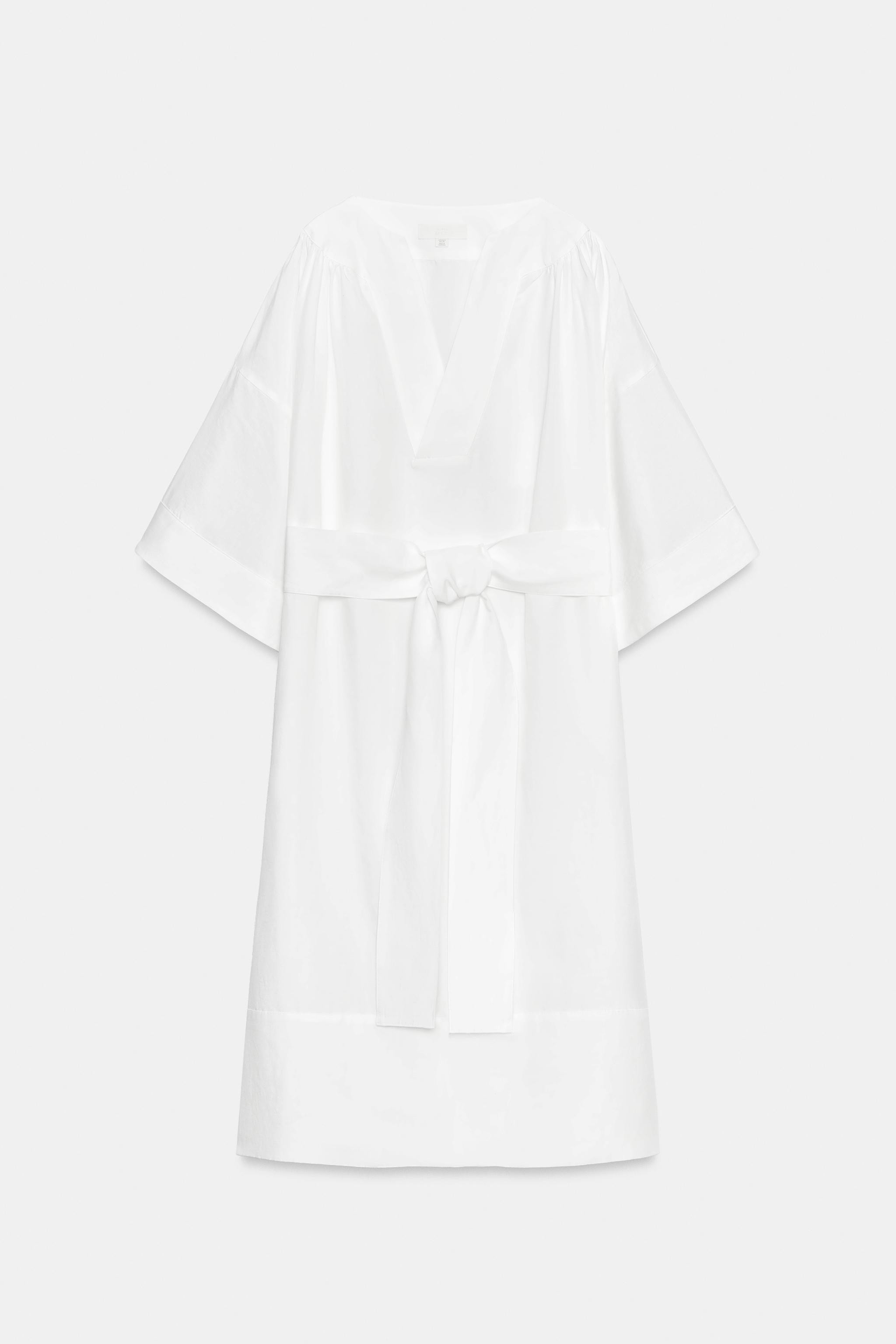 BELTED TUNIC DRESS ZW COLLECTION | Zara US