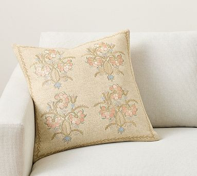 Saige Embroidered Pillow | Pottery Barn (US)