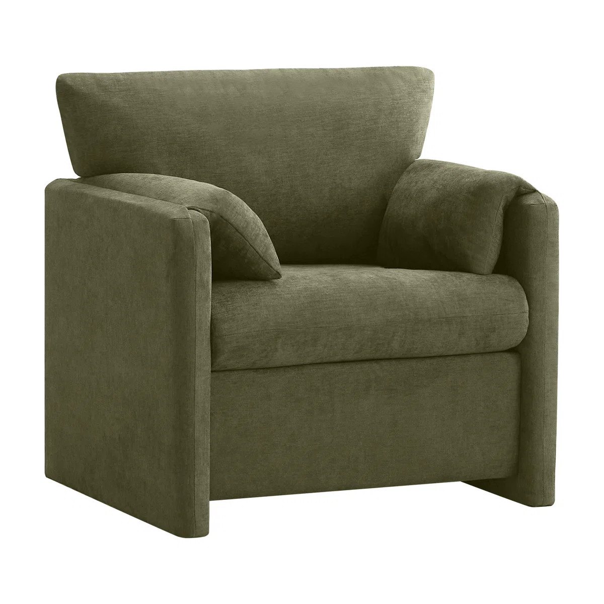 32.7'' Oversized Chenille Accent Chair | Wayfair North America