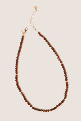 EVEREVE Women's Rhonda Beaded Necklace, Brown | Evereve