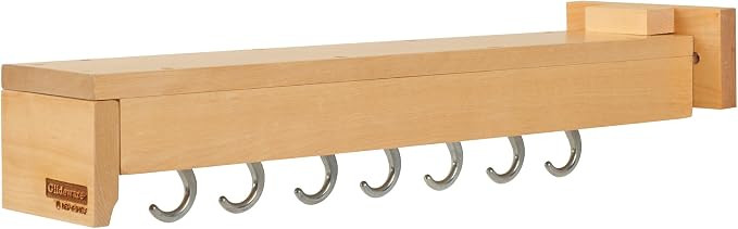 Rev-A-Shelf 22" Pullout Kitchen Cabinet Pantry Organizer with 7 Hanging Hooks with Ball Bearing S... | Amazon (US)