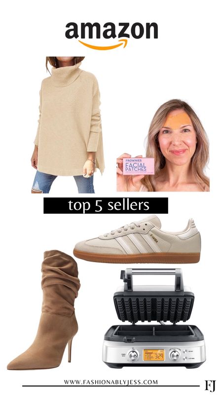 This weeks Amazon top 5 sellers⭐️ 
Currently loving the Samba OGs and the Frownies patches! 

Fall outfit, fall style, teacher outfit, work outfit, concert outfit, night out 

#LTKU #LTKbeauty #LTKstyletip