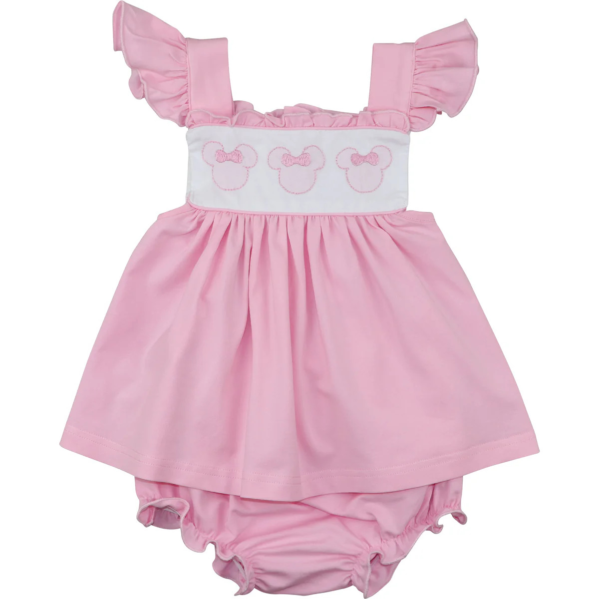 Pink Knit Mouse Ears Diaper Set | Eliza James Kids