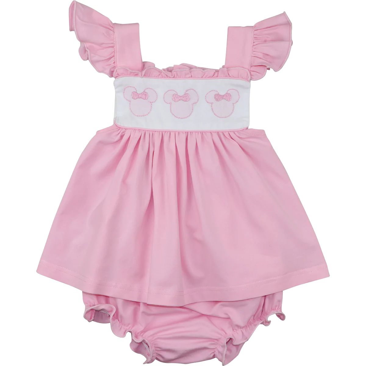 Pink Knit Mouse Ears Diaper Set | Eliza James Kids