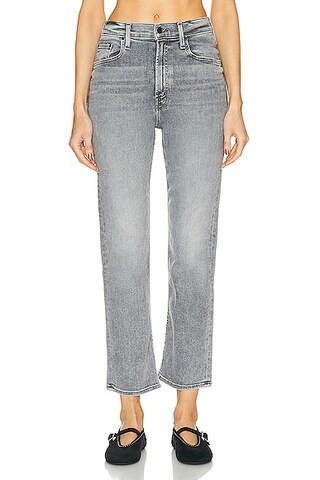MOTHER High Waisted Rider Ankle in Grey | FWRD 