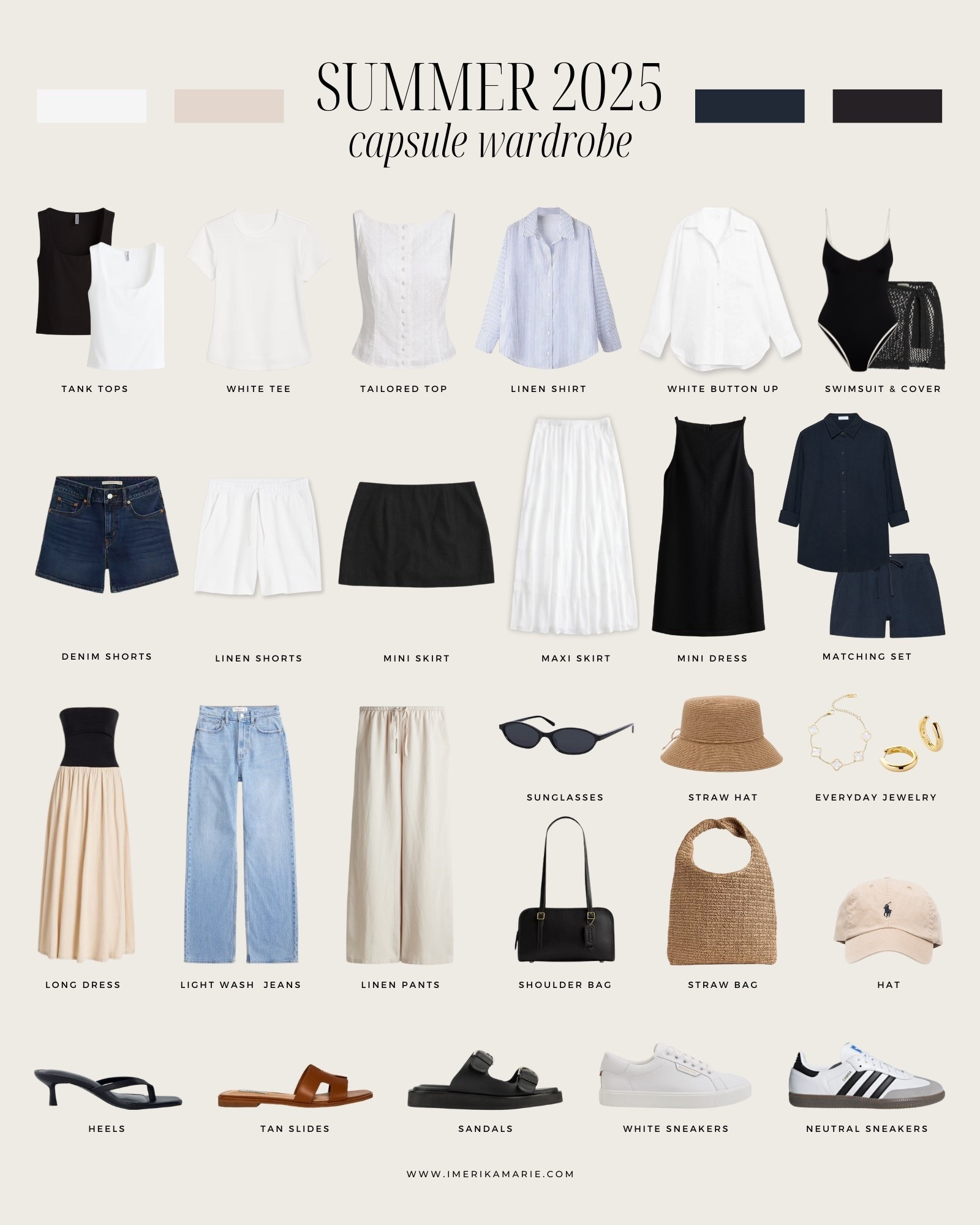 Summer capsule wardrobe. Summer outfit. Summer outfits. Resort outfits. Travel capsule wardrobe. Summer shoes.

#LTKSeasonal #LTKStyleTip #LTKFindsUnder100