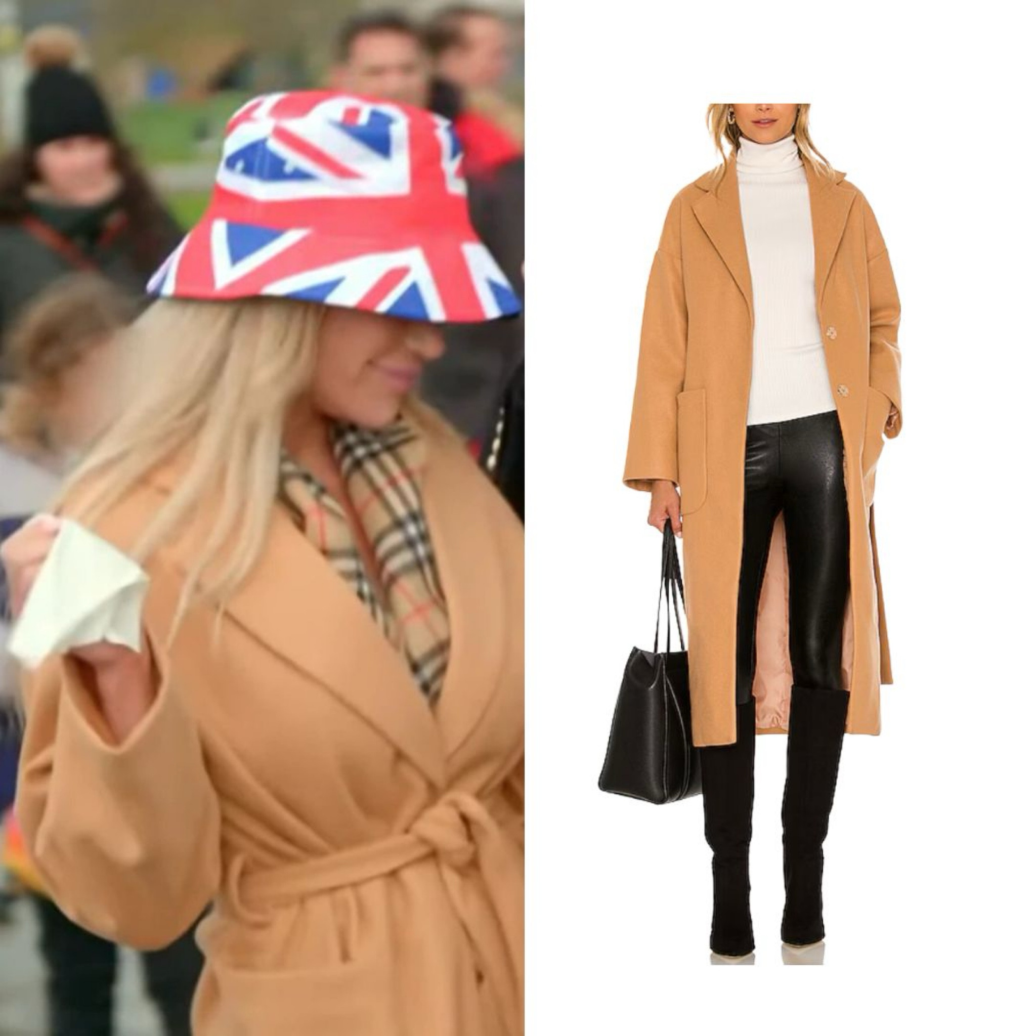 Jennifer Pedranti’s Tan Belted Coat