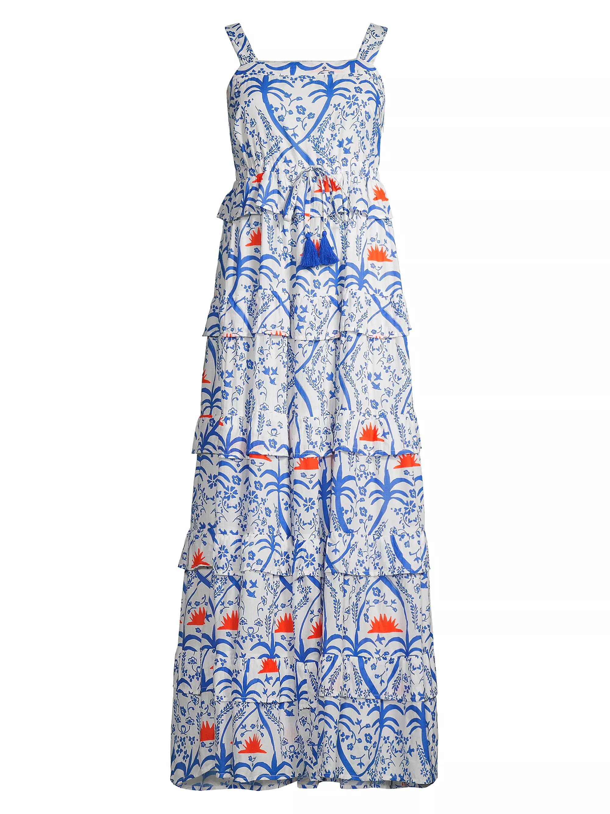 Ester Tiered Cotton Maxi Dress | Saks Fifth Avenue