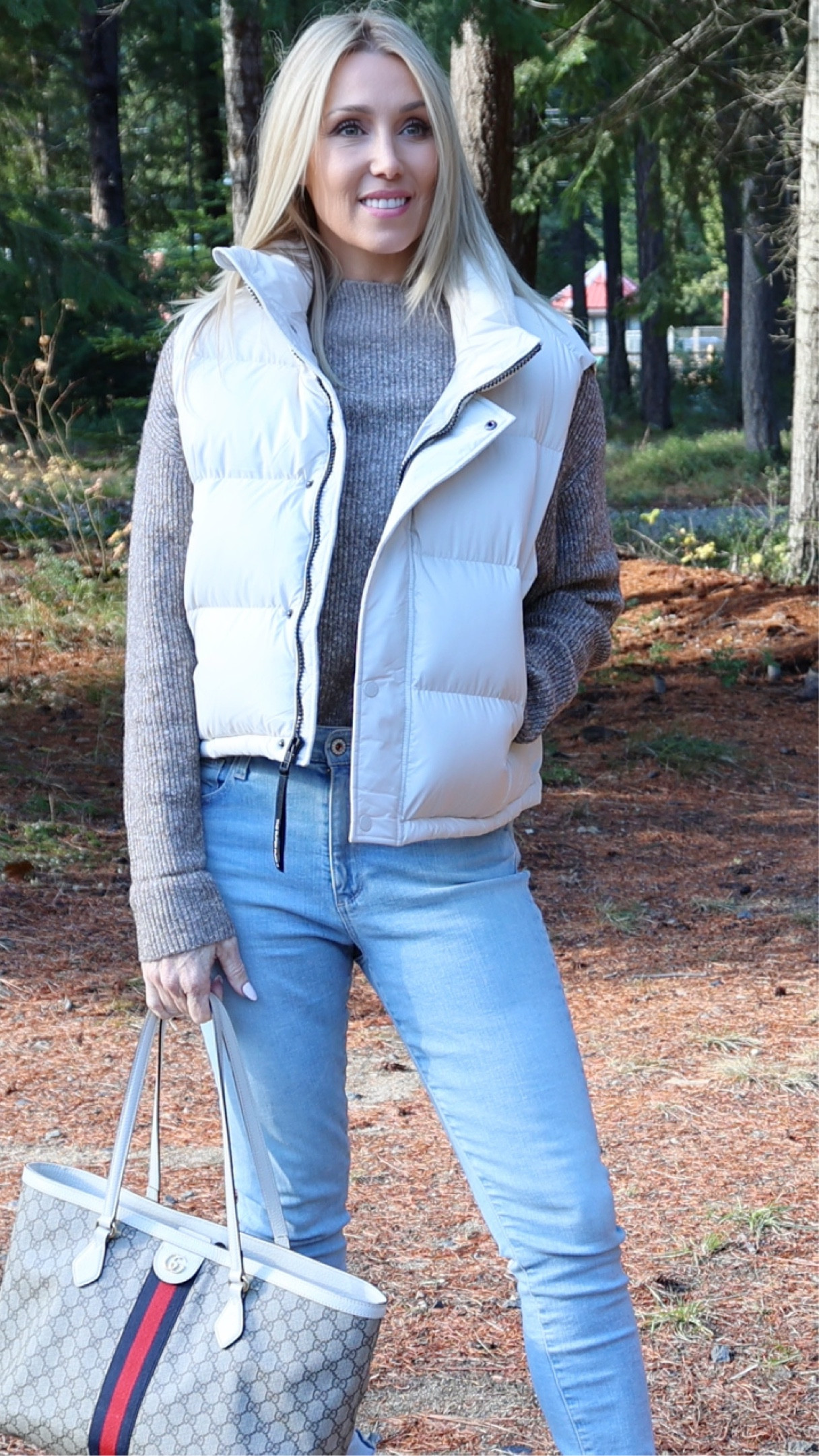 Soft neutrals in Fall 🍁 
I live this short puffy vest in this bone color. It’s easy to wear over  lights, darks and neutrals. 

#LTKGiftGuide #LTKHoliday #LTKtravel