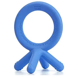 Comotomo Silicone Baby Teether, Blue, 1.75x1.75x3 Inch (Pack of 1) | Amazon (US)