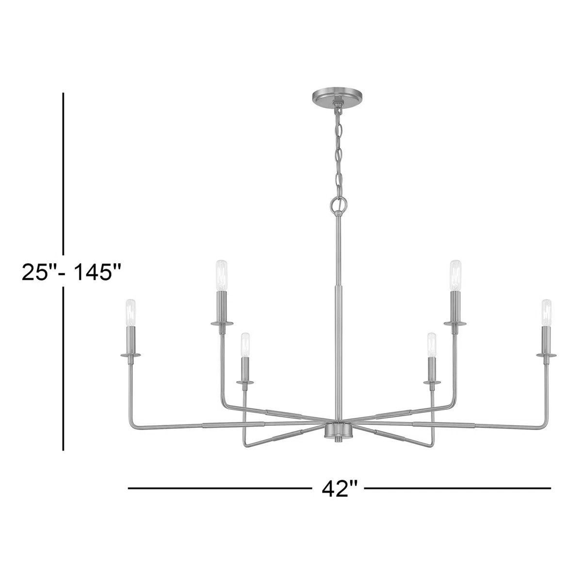 Alysa 6 - Light Candle Style Classic Chandelier in Matte Black | Wayfair North America