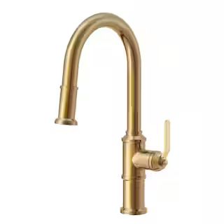 Gerber Kinzie 1-Handle Pull Down Sprayer Kitchen Faucet with 1.75 GPM in Brushed Bronze D454437BB... | The Home Depot