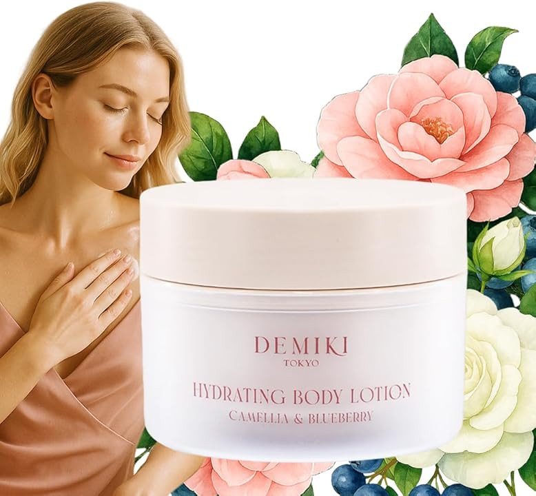 DEMIKI Body Lotion Moisturizer Skin Care with Squalane and Amino Acids - Japanese Body Lotion for Women,... | Amazon (US)