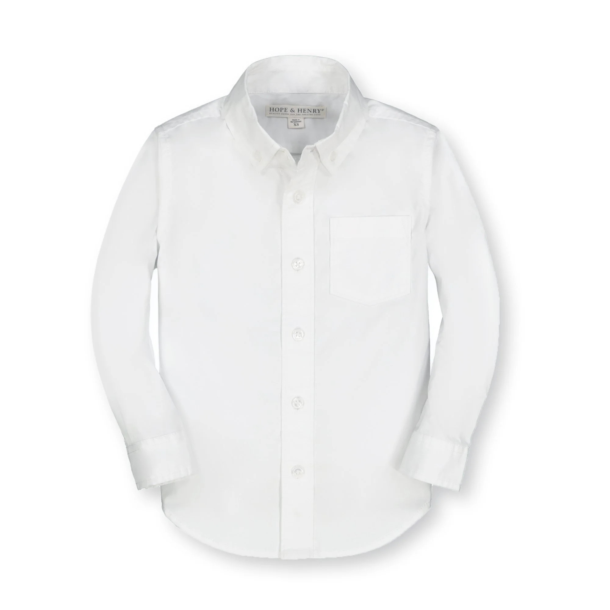 Hope & Henry Boys' Stretch Poplin Button Down Shirt - Walmart.com | Walmart (US)