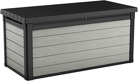 Keter Denali 150 Gallon Resin Large Deck Box-Organization and Storage for Patio Furniture, Outdoo... | Amazon (US)
