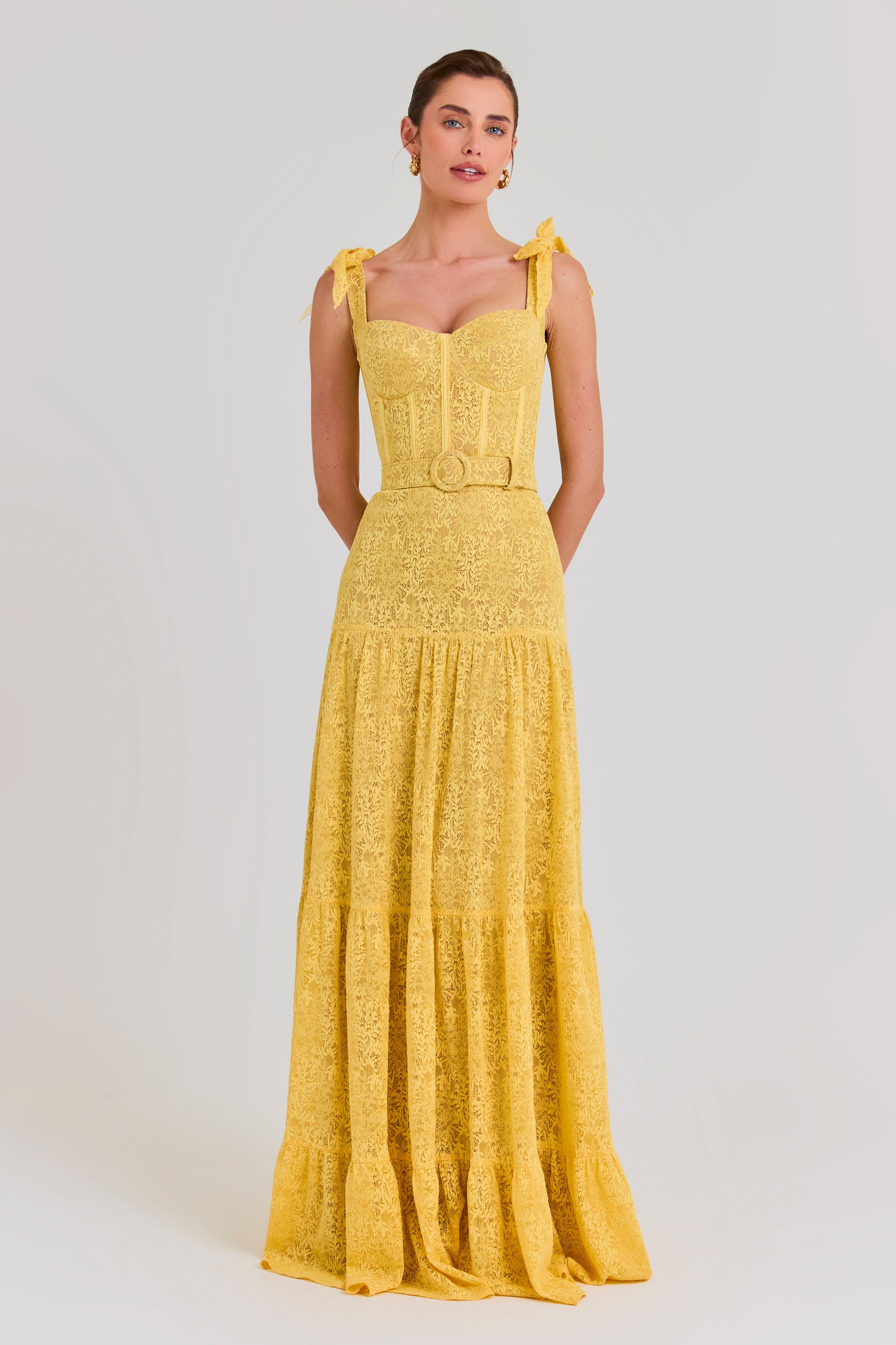 Miranda Yellow Dress | Nadine Merabi